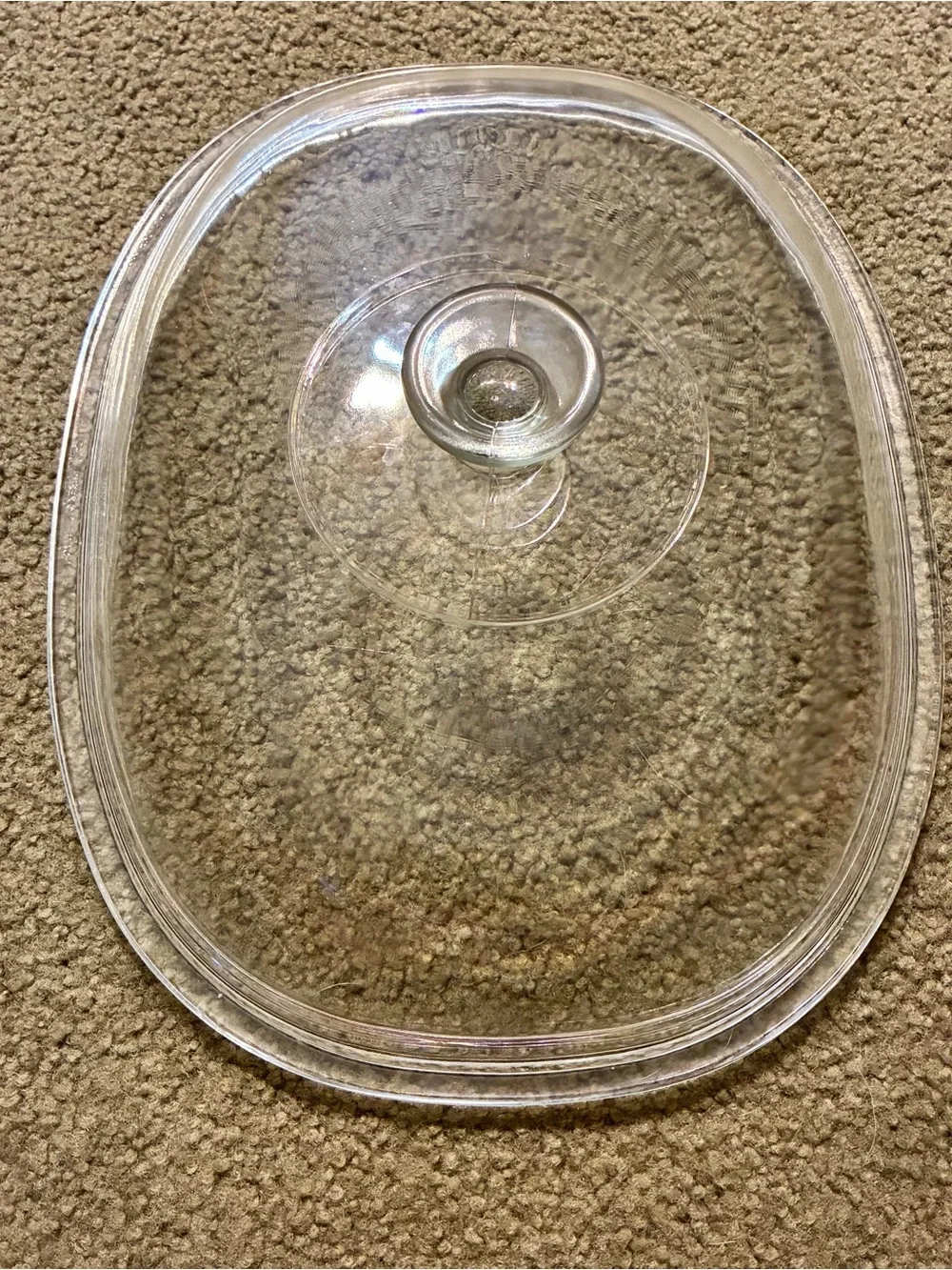 Replacement Pyrex Oval Glass Lid Inner Lip 11 3/4 Pyrex F 14 C for Slow Cooker